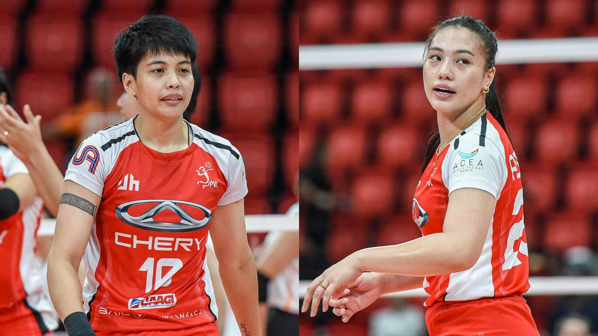 Ara Galang, Shaya Adorador take lessons from play-in as Chery Tiggo heads to PVL quarterfinals